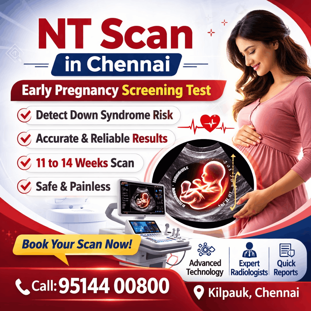 NT scan advertisement for pregnancy screening